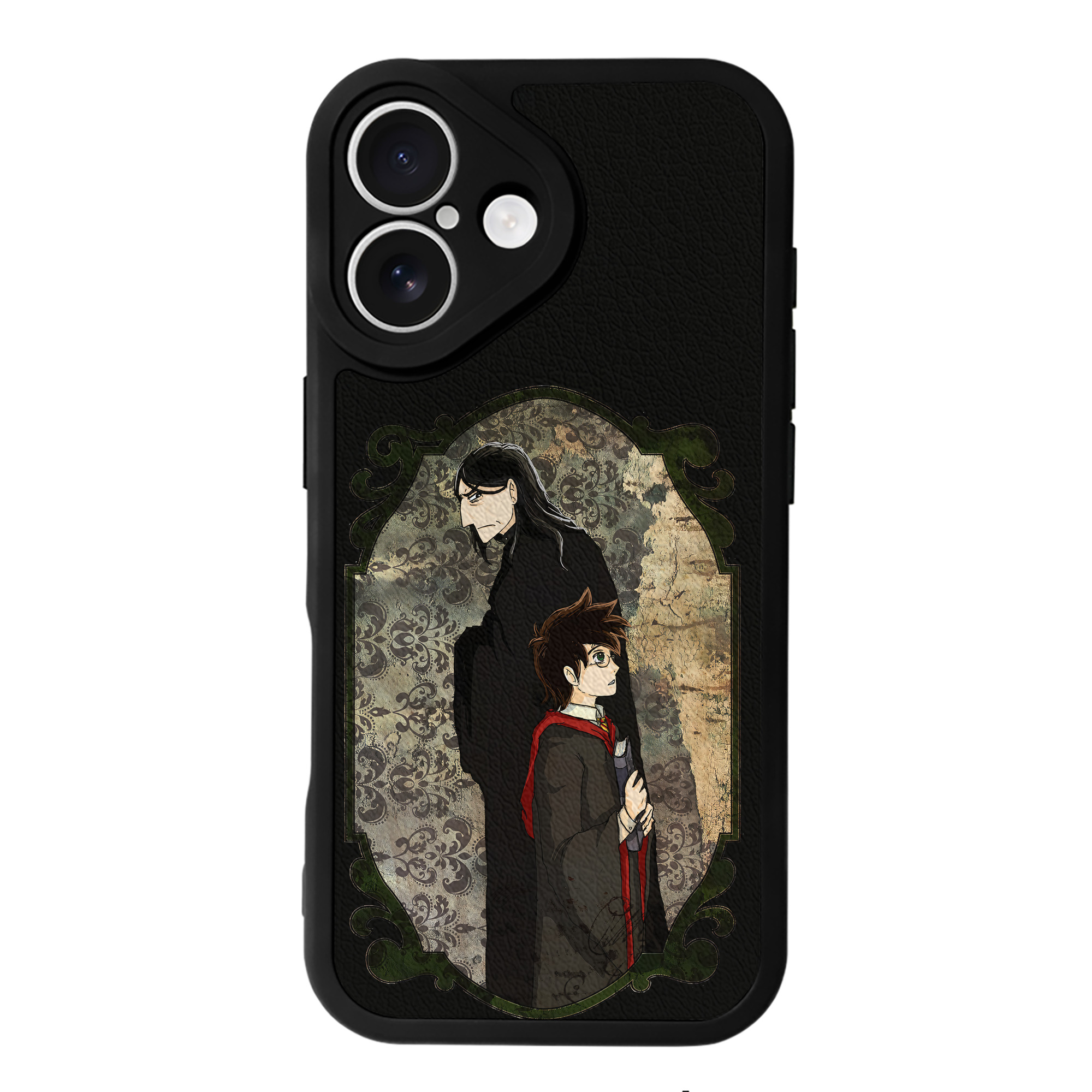 （画像用） Harry Potter ハリー・ポッターシリーズ 【iPhone 16シリーズ対応】シリコンスマホケース（レザー調） 材質：シリコン